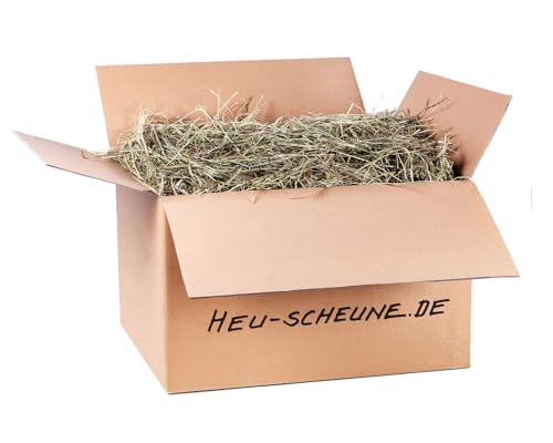 Timothyheu der Heu Scheune® I 10kg im Karton I Feste Halme, rohfaserreich I für Kaninchen, Meerscheinchen, Nager, Pferde und Co. von Heu-Scheune.de