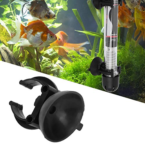 Pssopp 20 Teile/Satz Aquarium Heizung Clips Airline Rohrhalter Schellen Aquarium Saugnapf Clips Airline Schläuche Schwarz von Pssopp