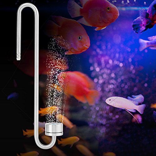 Pssopp CO2 Diffusor Aquarium CO2 Regler Pflanzen Magnetregler Mooszerstäuber Edelstahl CO2 Zerstäuber Blasenzähler(35cm) von Pssopp