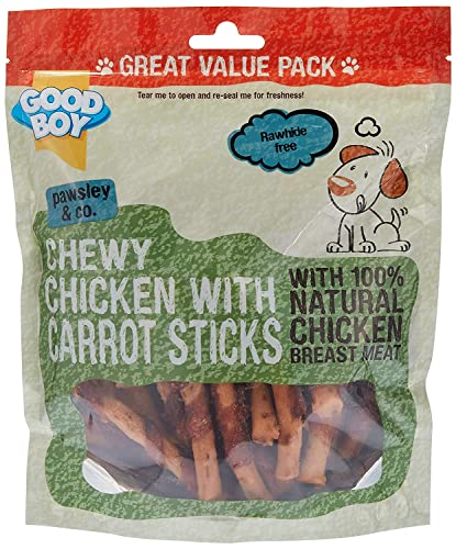 Armitages Good Boy Pawsley & Co Chewy Chicken with Carrot Sticks Dog Treat 320g (Pack of 3) von HiCollections