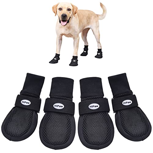 HiPaw Atmungsaktive Hundeschuhe, rutschfeste Sohle, Pfotenschutz für Hartholzboden von HiPaw