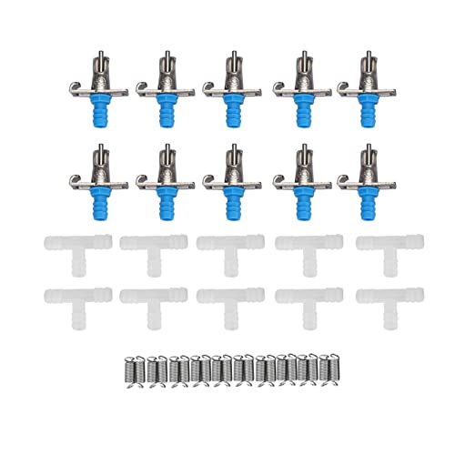 Automatisches Kaninchen-Wassernippel-Set – 10-teiliges Kaninchen-Trinker-Nippel-Trinkwasser-Werkzeug, Doppelte Hängefedern von Hidyliu