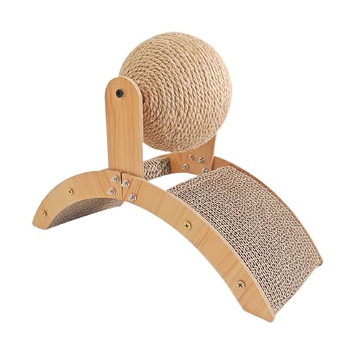 Hiemible Katzen Kratzbrett,Kratzspielzeug Für Kätzchen - Bogenbrücke Kratzball Aus Sisal & Holz Möbelschoner Für Indoor Aktivität Outdoor Spaß Beschäftigung Für Haustiere Hiemible Katzen Kratzbrett,Kratzspielzeug Für Kätzchen - Bogenbrücke Kratzball Aus Sisal & Holz Möbelschoner Für Indoor Aktivität Outdoor Spaß Beschäftigung Für Haustiere von Hiemible