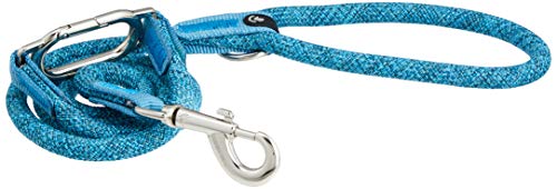 High5Dogs, Ergonomische Hundeleine, 13 mm breit und 140 cm lang, aus strapazierfähigem Material, Farbe Blau, ideal für Spaziergänge, bequem und sicher, Modell Leisure Clic von High5Dogs