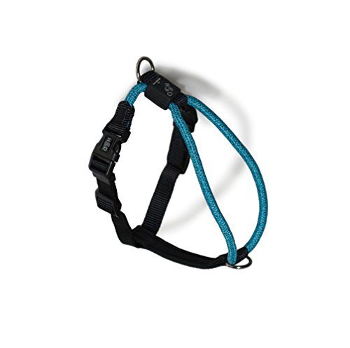 High5Dogs, Ergonomischer Sicherheitsgurt für Freizeitaktivitäten, verstellbar und langlebig, ideal für Klettern und Wandern, Größe S, Farbe: Blau, 7 mm x 41-53 cm, Modell Leisure Rope von High5Dogs