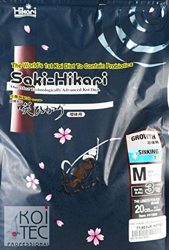 SAKI HIKARI GROWTH SINKING M ca. 6mm 3 KG. Das Koifutter für die Champions von Hikari