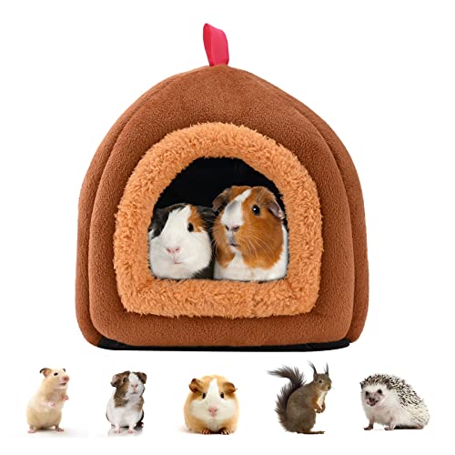 Bett für Meerschweinchen,Baumwollnest für kleine Haustiere Winddichtes Meerschweinchenhaus Weiches Fleece-Versteck Meerschweinchenhöhle für Hamster, Chinchillas, Frettchen, Häschen, Mini-Igel von Hileyu