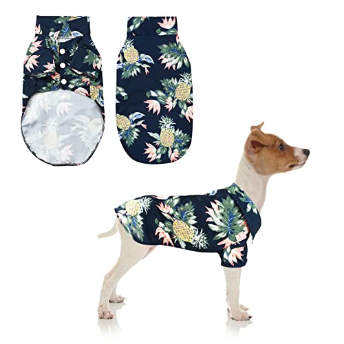 Hawaii Hunde T-Shirt, Hundekleidung Haustier Hawaii Hemd Hund Sommer Druck Shirt Weiches bequemes Shirt Seaside Resort Style Haustier Coole Kleidung für Haustiere Hunde Katzen (M) von Hileyu