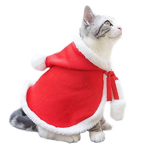 Hund Weihnachtskostüm,Weihnachten Haustier Kleidung für Hund Katze Weihnachten Urlaub Kostüm Weihnachten Outfit Mantel Pullover Weihnachten Haustier Hoodie Pullover für Party,Geburtstag,Weihnachten von Hileyu