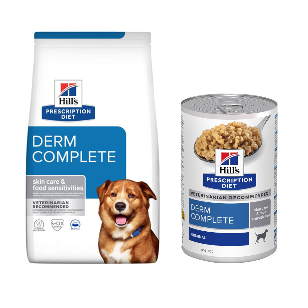 10 kg / 12 kg Hill's Prescription Diet + passendes Nassfutter gratis! - 12 kg Derm Complete mit Reis & Ei + 3 x 370 g Nassfutter 10 kg / 12 kg Hill's Prescription Diet + passendes Nassfutter gratis! - 12 kg Derm Complete mit Reis & Ei + 3 x 370 g Nassfutter von Hill's Prescription Diet