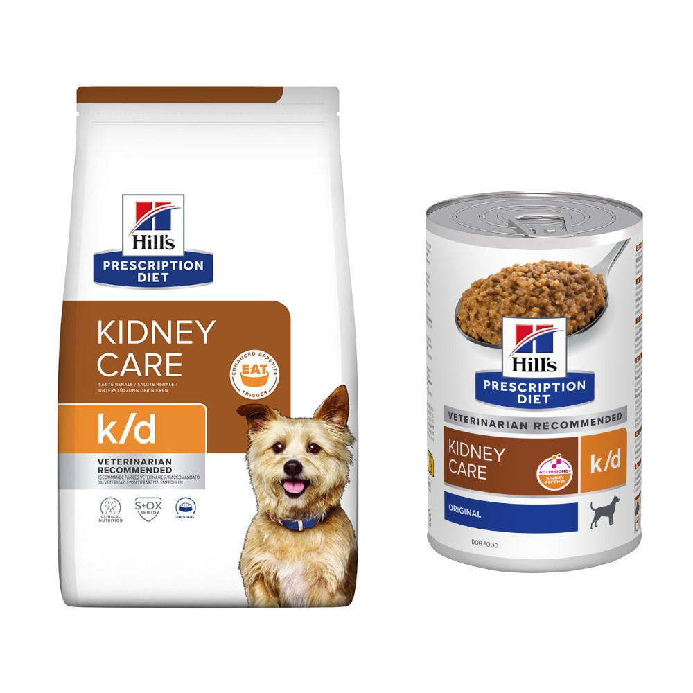 12 kg Hill's Prescription Diet + 3 x 370 g passendes Nassfutter gratis! - Hill's PD - Canine K/D von Hill's Prescription Diet