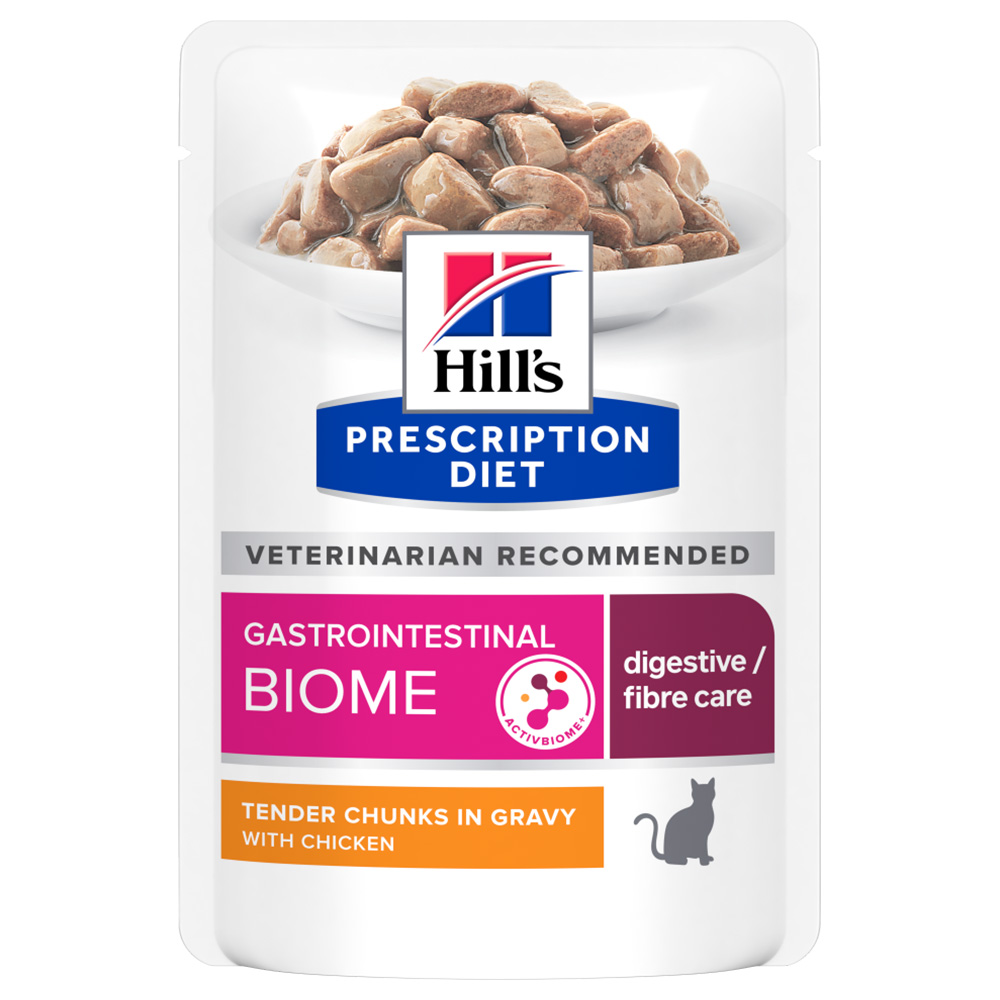 24 + 12 gratis! 36 x 85 g Hill’s Prescription Diet  - Gastrointestinal Biome mit Huhn von Hill's Prescription Diet