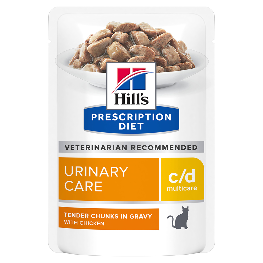 24 + 12 gratis! 36 x 85 g Hill’s Prescription Diet - c/d Multicare Urinary Care mit Huhn von Hill's Prescription Diet