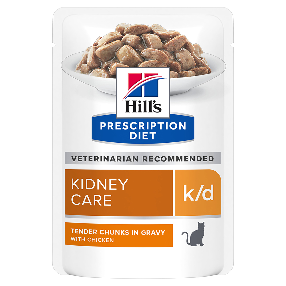 24 + 12 gratis! 36 x 85 g Hill’s Prescription Diet  - k/d Kidney Care mit Huhn von Hill's Prescription Diet