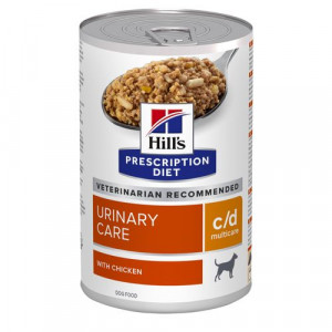 Hill&apos;s Prescription Diet C/D Multicare Urinary Care Nassfutter für Hunde mit Huhn (Dose) 2 Paletten (24 x 370 g) von Hill&apos;s Prescription Diet