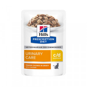 Hill&apos;s Prescription C/D Multicare Urinary Care mit Lachs Katzen-Nassfutter (Frischebeutel) 12 x 85 g von Hill&apos;s Prescription Diet