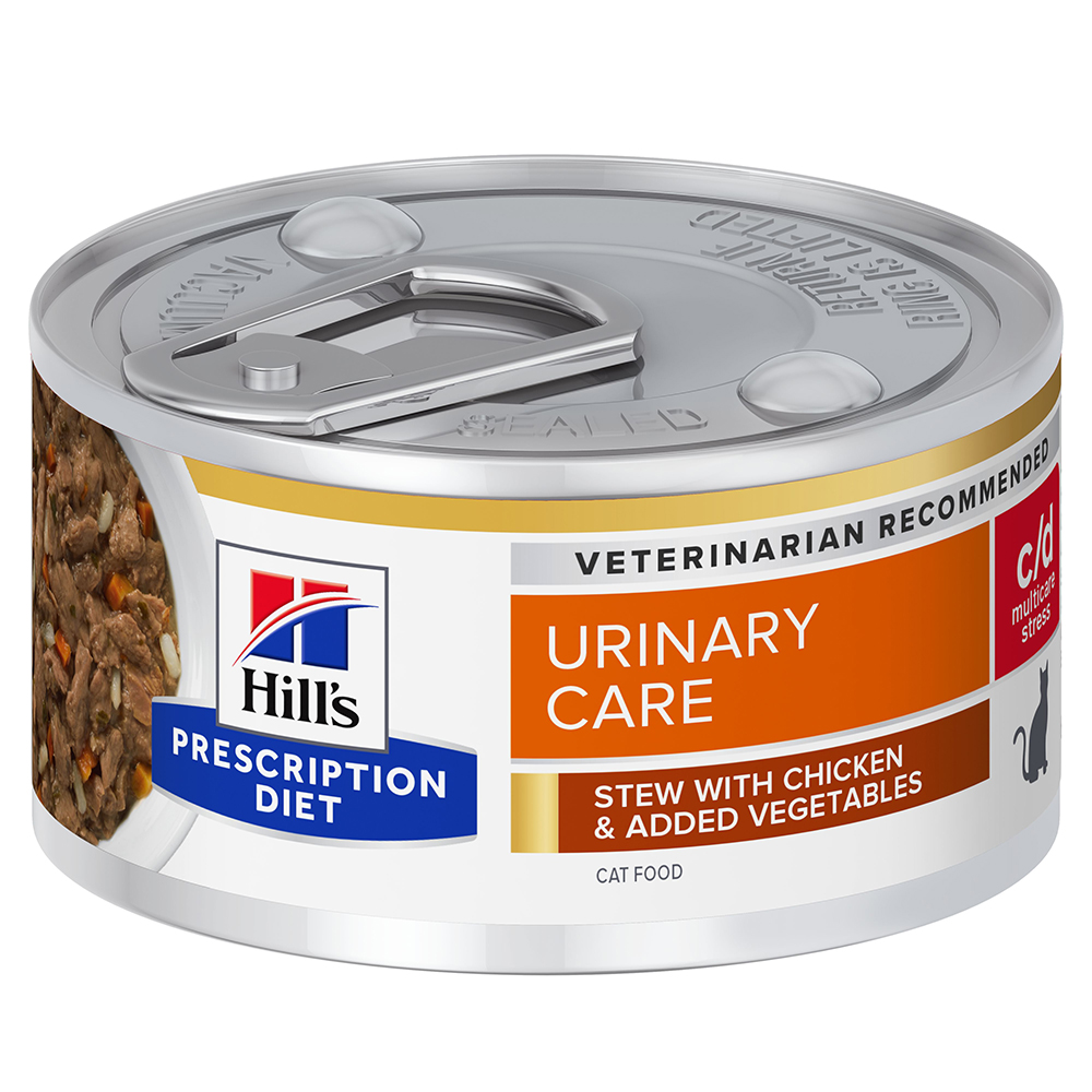Hill's Prescription Diet c/d Multicare Stress Urinary Care mit Huhn - Sparpaket: 24 x 82 g von Hill's Prescription Diet