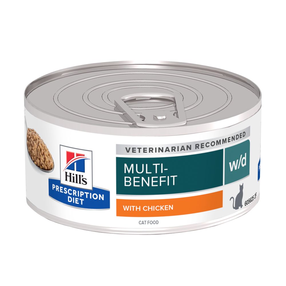 Hill's Prescription Diet w/d Multi-Benefit mit Huhn - 24 x 156 g von Hill's Prescription Diet