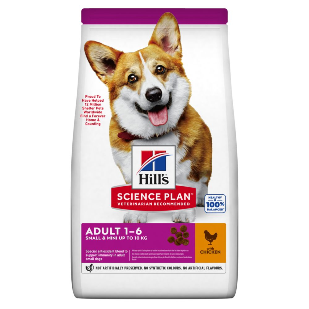 1 kg gratis! 6 kg Hill's Science Plan - Adult 1-6 Small & Mini mit Huhn 1 kg gratis! 6 kg Hill's Science Plan - Adult 1-6 Small & Mini mit Huhn von Hill's Science Plan