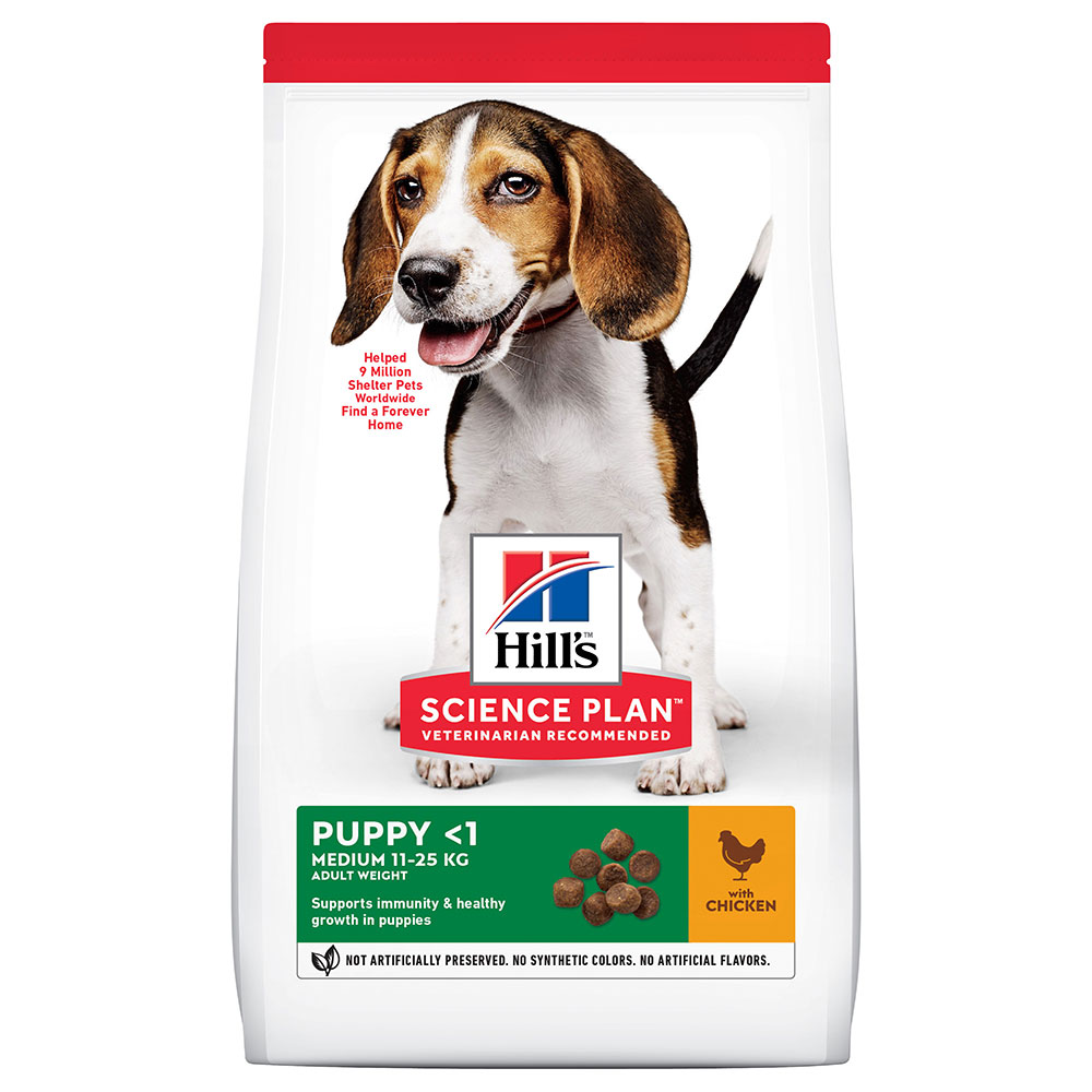 4 kg gratis! 18 kg Hill's Science Plan - Puppy Medium mit Huhn von Hill's Science Plan