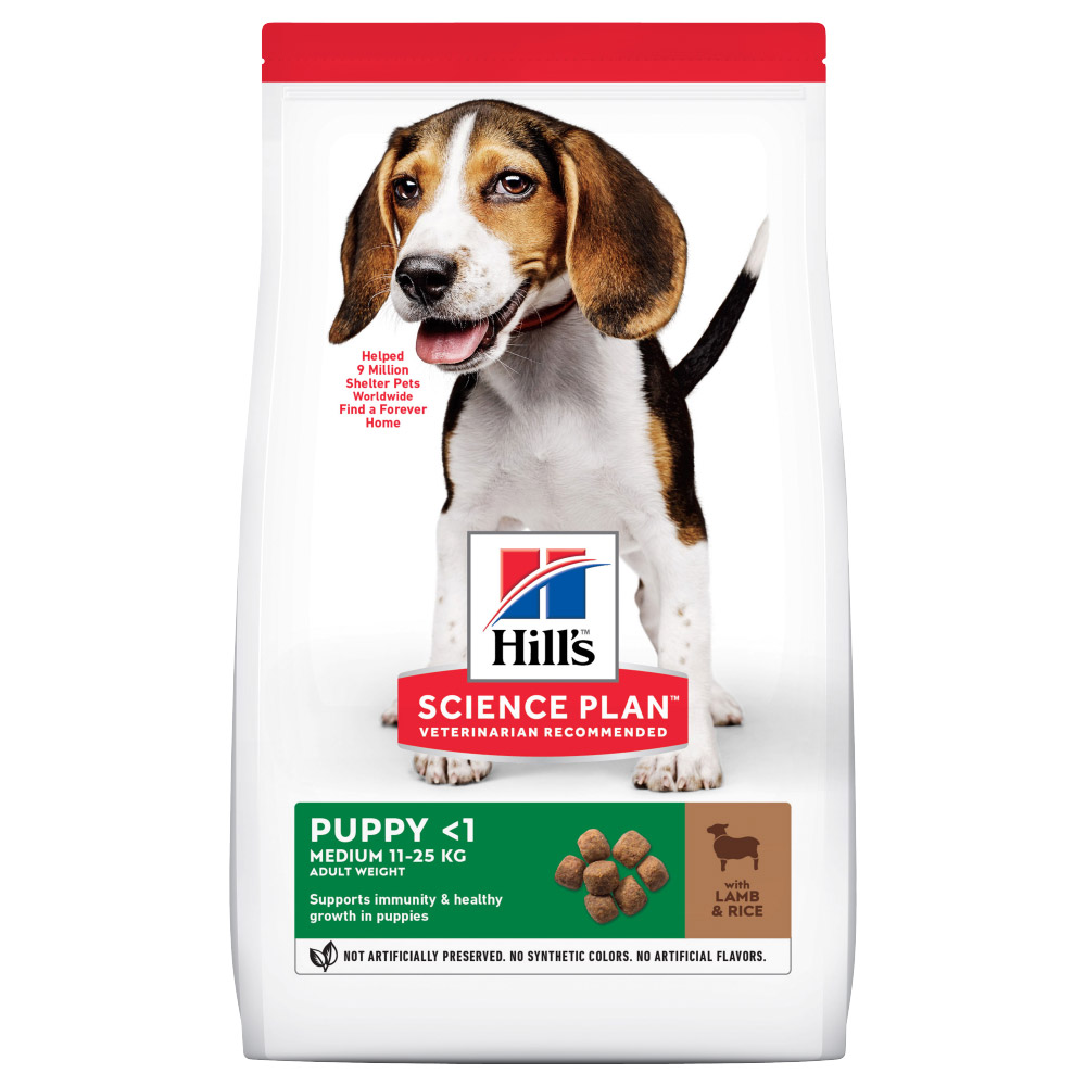 4 kg gratis! 18 kg Hill's Science Plan - Puppy Medium mit Lamm & Reis von Hill's Science Plan