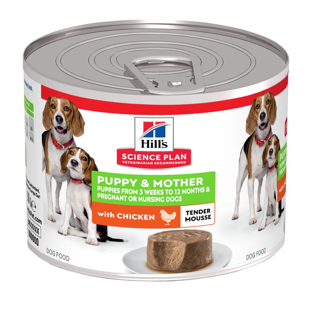 48 x 200 g Hill's Science Plan zum Sonderpreis! - Puppy & Mother Tender Mousse Huhn von Hill's Science Plan