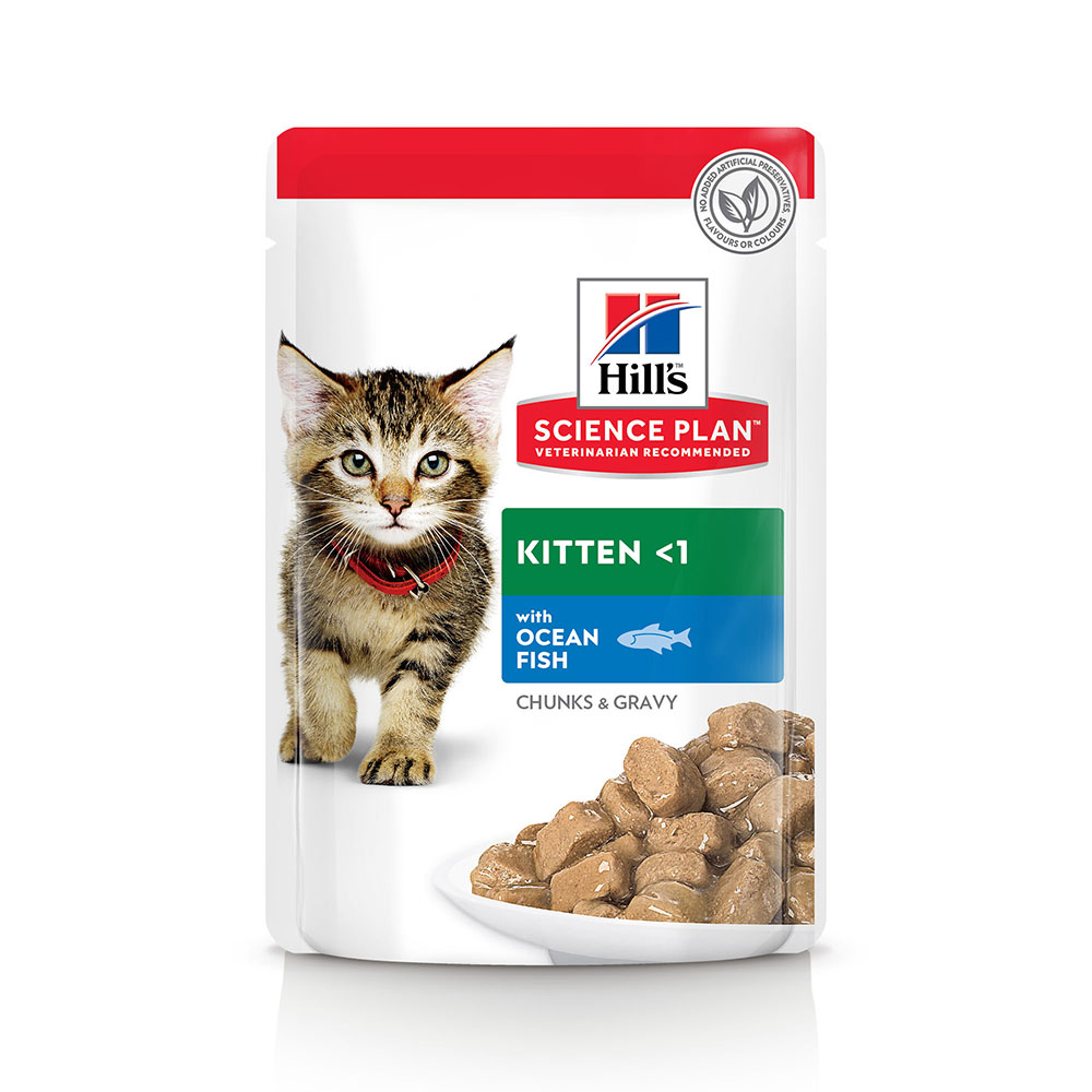 48 x 85 g Hill's Science Plan zum Sonderpreis! - Kitten Seefisch von Hill's Science Plan