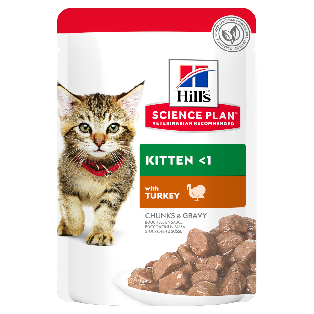 48 x 85 g Hill's Science Plan zum Sonderpreis! - Kitten Truthahn von Hill's Science Plan