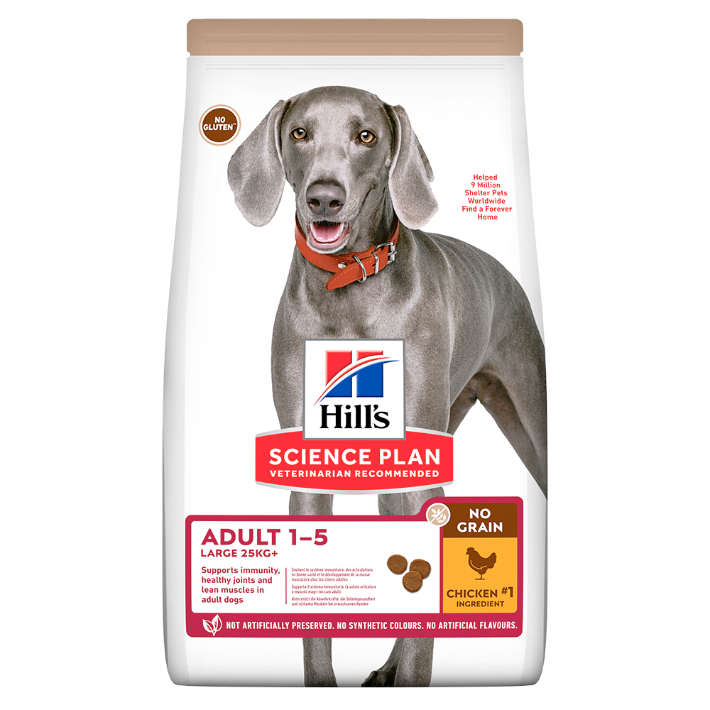 Hill's Science Plan Adult 1-5 No Grain Large mit Huhn - Sparpaket: 2 x 14 kg von Hill's Science Plan