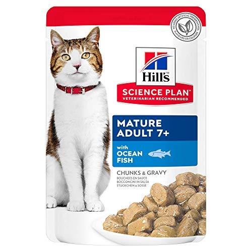 Hill´s Science Plan Feline Mature Adult Active Longevity + Frischebeutel Bitte auswählen: Seefisch 12 FB á 85g von Hill's Science Plan