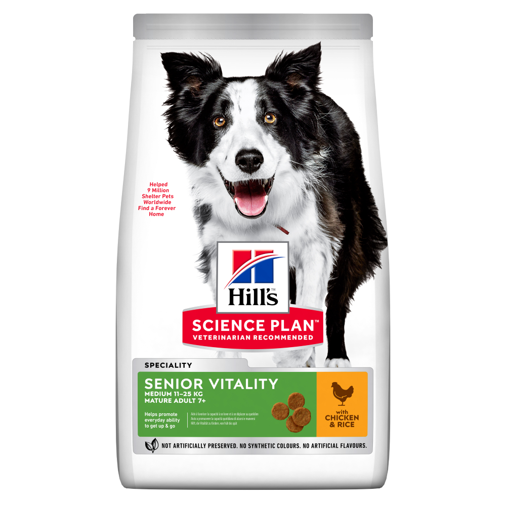 Hill's Science Plan Mature Adult Senior Vitality 7+ Medium mit Huhn - 14 kg von Hill's Science Plan