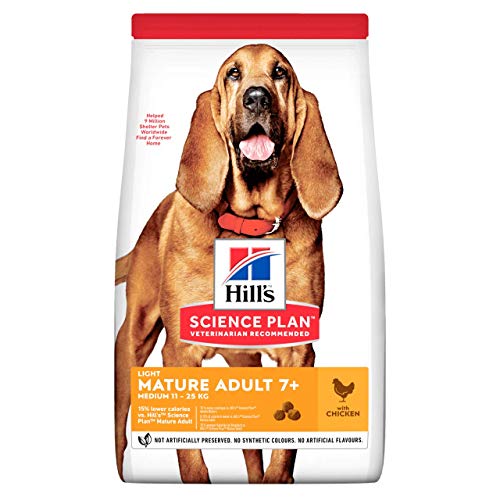 Hill's Science Plan Reife Erwachsene 7+ Medium Light mit Huhn - 14 kg von Hill's Science Plan