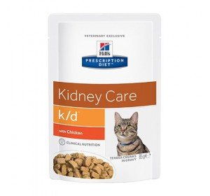 HILL'S PRESCRIPTION DIET Bag Cat K / D-Nassfutter Katze Huhn Diäten von Hill's