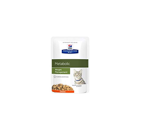 Hill S Prescription Diet Metabolic Nassfutter für Katzen, 12 Beutel à 85 g von Hill's