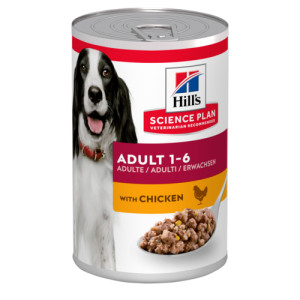 Hill&apos;s Adult Huhn Hundefutter (in Dosen 370g) 1 Palette (12 x 370 g) von Hill&apos;s