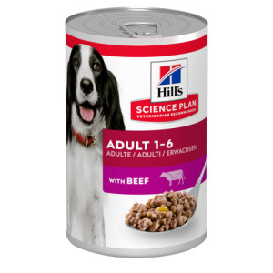 Hill&apos;s Adult Rind Hundefutter (in Dosen 370g) 1 Palette (12 x 370 g) von Hill&apos;s