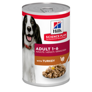 Hill&apos;s Adult mit Truthahn Hunde-Nassfutter (Dosen 370gr) 1 Palette (12 x 370 g) von Hill&apos;s