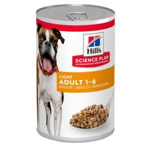 Hill&apos;s Adult Light Hunde-Nassfutter (Dosen 370 gr) 1 Palette (12 x 370 g) von Hill&apos;s