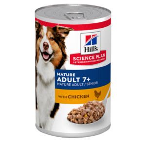 Hill&apos;s Mature Adult 7+ mit Huhn Hunde-Nassfutter (Dosen 370g) 1 Palette (12 x 370 g) von Hill&apos;s