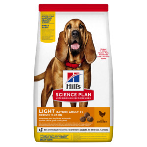 Hill&apos;s Mature Adult 7+ Light Medium Huhn Hundefutter 2 x 2,5 kg von Hill&apos;s