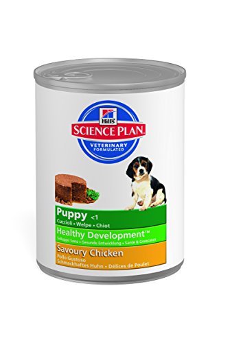 Hills Science Plan Dog Puppy Medium Breed Health & Growth Food for Dogs Chicken Boxes 370 g - Pack of 12 von Hill's