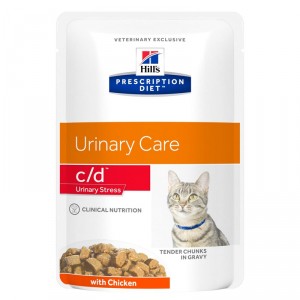 Hill&apos;s Prescription C/D Urinary Stress Huhn Katzen-Nassfutter 85g 8 Kartons (96 x 85 g) von Hill&apos;s Prescription Diet