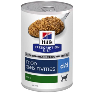 Hill&apos;s Prescription Diet D/D Food Sensitivities für Hunde mit Ente & Reis 2 Paletten (24 x 370 g) von Hill&apos;s Prescription Diet