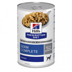 Hill&apos;s Prescription Diet Derm Complete Nassfutter für Hunde (Dose 370 g) 1 Palette (12 x 370 g) von Hill&apos;s Prescription Diet