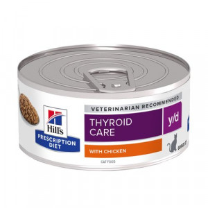 Hill&apos;s Prescription Diet Y/D Thyroid Nassfutter für Katzen (Dose) 2 Paletten (48 x 156 g) von Hill&apos;s Prescription Diet