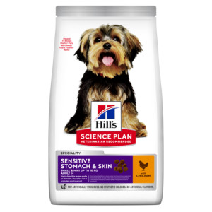 Hill´s Adult Sensitive Stomach & Skin Small & Mini Huhn Hundefutter 2 x 6 kg von Hill&apos;s