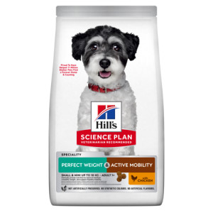 Hill&apos;s Adult Small&Mini Perfect Weight & Active Mobility mit Huhn Hundefutter 1,5 kg von Hill&apos;s