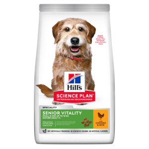 Hill&apos;s Mature Adult Senior Vitality Small Mini Hundefutter mit Huhn 1,5 kg von Hill&apos;s