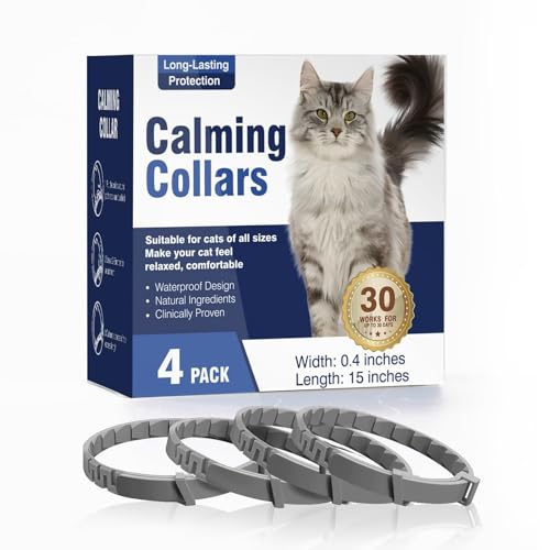 Hillinkit Pheromon Beruhigendes Halsband für Katze, Stress- und Angstlinderung hält 30 Tage, beruhigendes Halsband für Katzen, beruhigendes Halsband für Kätzchen, Kätzchen, beruhigendes Halsband, von Hillinkit