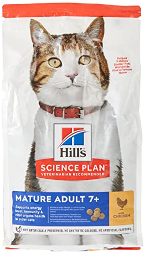 Hills Pet Nutrition S.L. SP Feline Mature 7+ Huhn 1,5 kg 604097 Hills 500 g von Hill's Science Plan